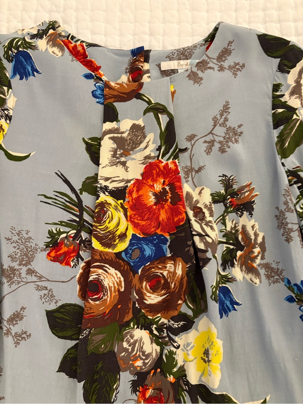 Pretty Boden floral blouse size 8